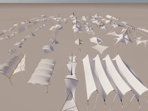 Tensile Structures Collection -A12 3D Model