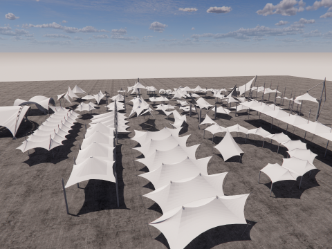 Tensile Structures Collection -A13 3D Model