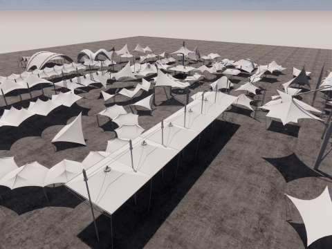 Tensile Structures Collection -A13 3D Model