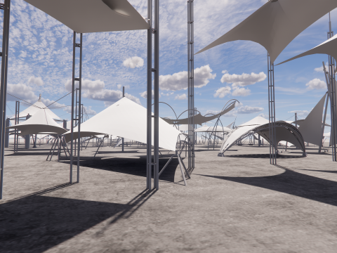 Tensile Structures Collection -A13 3D Model