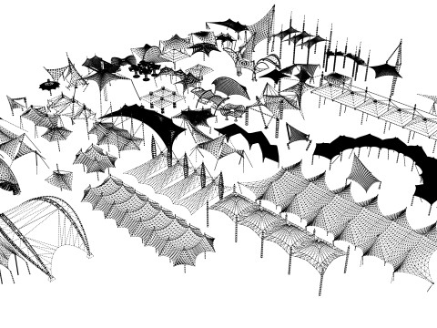 Tensile Structures Collection -A13 3D Model