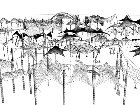 Tensile Structures Collection -A13 3D Model