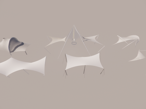 Tensile Structures Collection -A14 3D Model