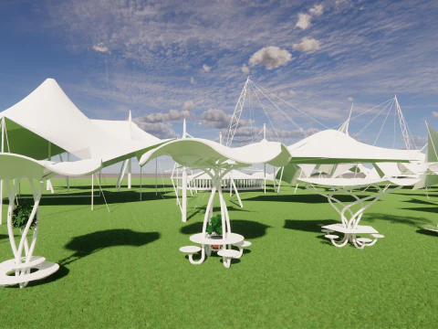 Tensile Structures Collection -A15 3D Model