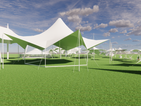 Tensile Structures Collection -A15 Model 3D