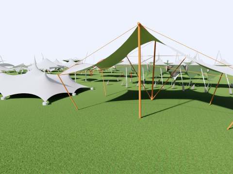 Tensile Structures Collection -A16 3D-Modell