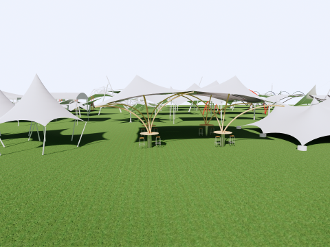 Tensile Structures Collection -A16 3D-Modell