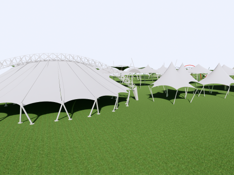 Tensile Structures Collection -A16 3D-Modell