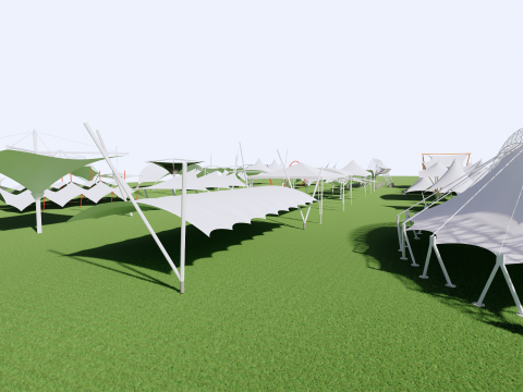 Tensile Structures Collection -A16 3D-Modell