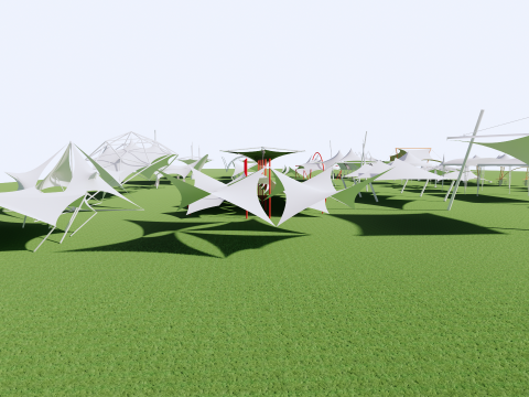 Tensile Structures Collection -A16 3D-Modell