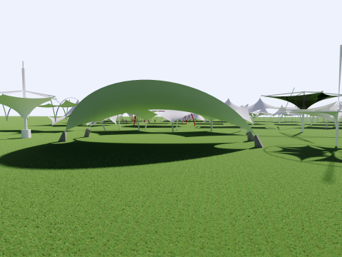 Tensile Structures Collection -A16 3D-Modell