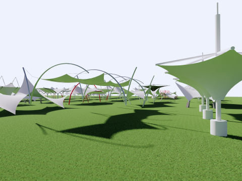 Tensile Structures Collection -A16 3D-Modell