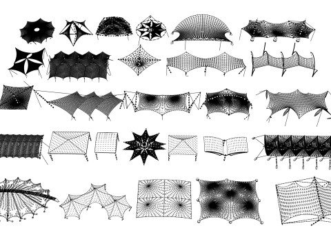 Tensile Structures Collection -A16 3D-Modell
