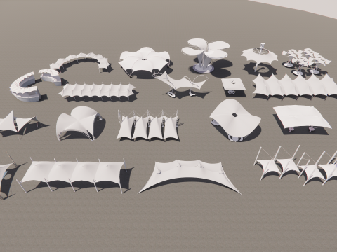 Tensile Structures Collection -A17 3D Model