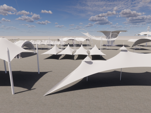 Tensile Structures Collection -A17 3D 模型