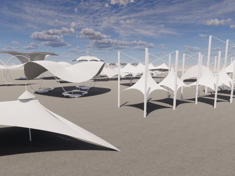 Tensile Structures Collection -A17 3D Model