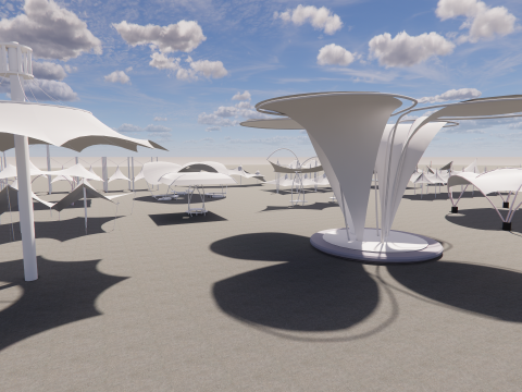 Tensile Structures Collection -A17 3D 模型