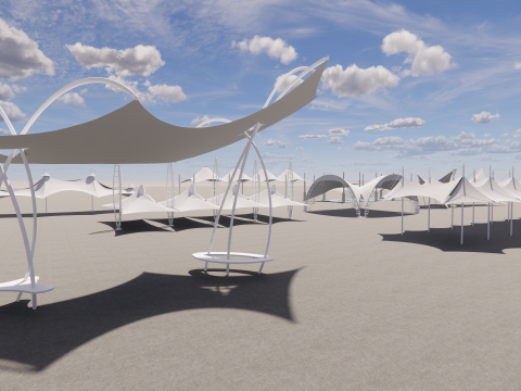 Tensile Structures Collection -A17 3D 模型