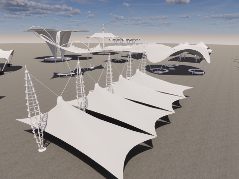 Tensile Structures Collection -A17 3D 模型