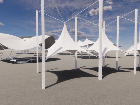 Tensile Structures Collection -A17 3D Model