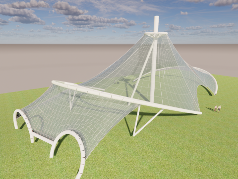Tensile Structures Collection -A18 3D Model