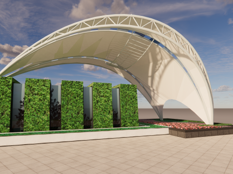 Tensile Structures Collection -A18 3D Model