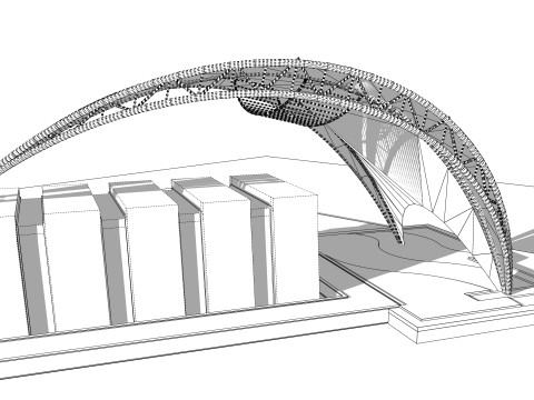 Tensile Structures Collection -A18 3D Model