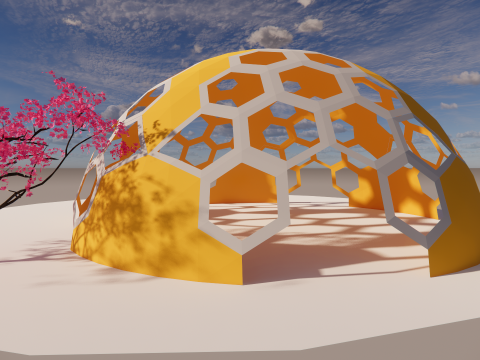 Goedesic Dome Design -A1 3D 모델