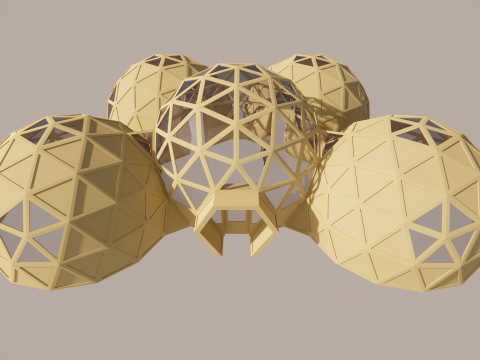 Goedesic Dome Design -A1 3D 모델