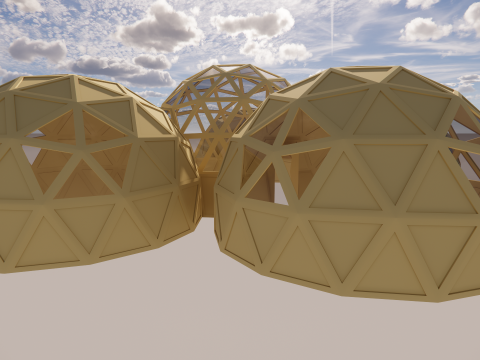 Goedesic Dome Design -A1 3D 모델