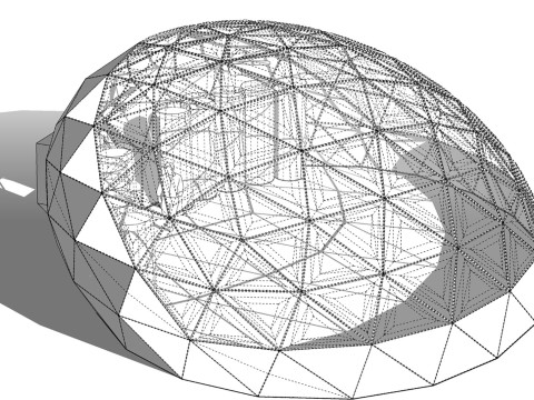 Goedesic Dome Design -A1 3D 모델