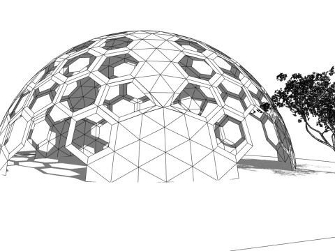 Goedesic Dome Design -A1 3D 모델
