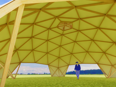 Goedesic Dome Design -A2 3D Модель