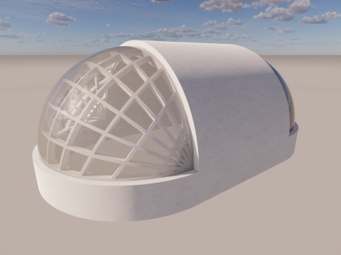 Goedesic Dome Design -A2 3D Модель
