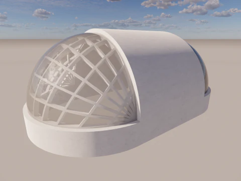 Goedesic Dome Design -A2 3D Model