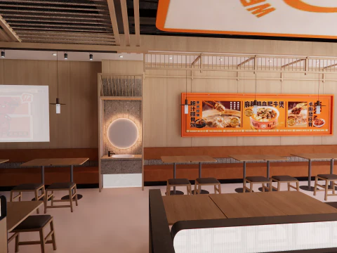 Fast Food Restaurant -A2 3D Model