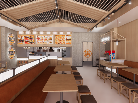 Fast Food Restaurant -A2 Modèle 3D