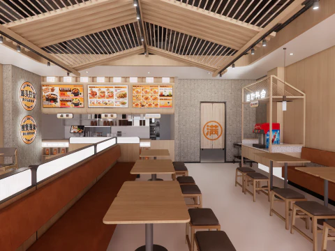 Fast Food Restaurant -A2 3D Model