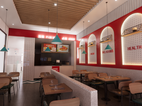 Fast Food Restaurant -A3 3D 모델