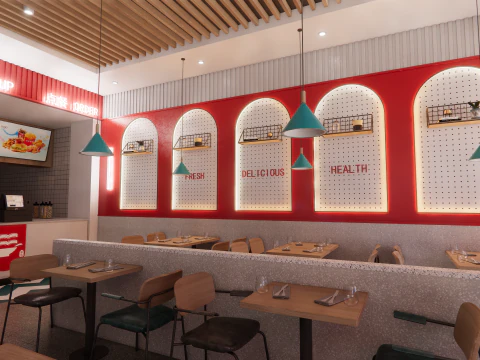 Fast Food Restaurant -A3 3D Model