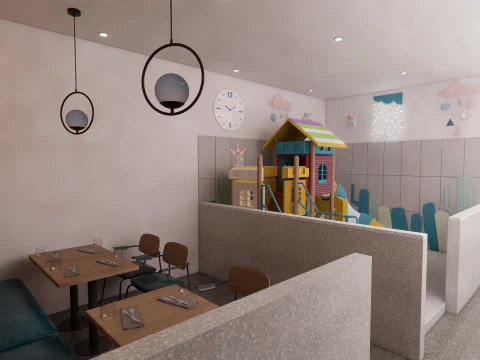 Fast Food Restaurant -A3 3D Model