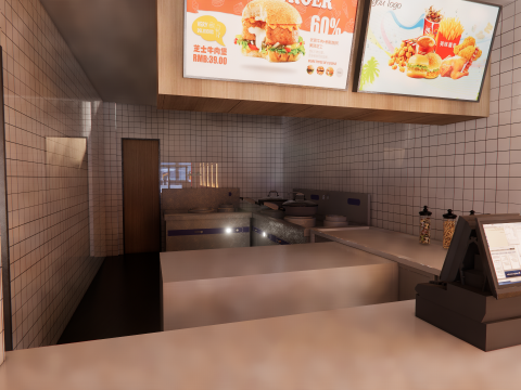 Fast Food Restaurant -A3 3D Модель