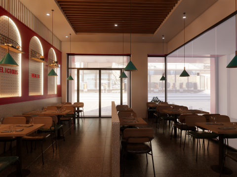 Fast Food Restaurant -A3 3D Модель