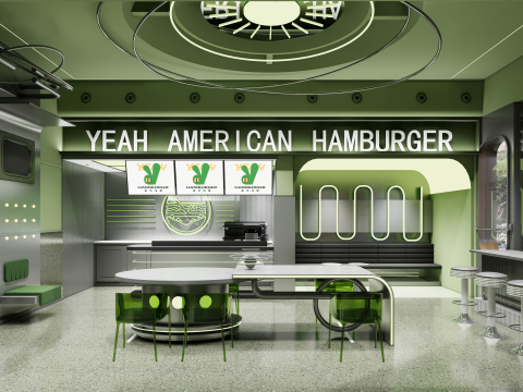 Fast Food Restaurant -A5 3D 모델