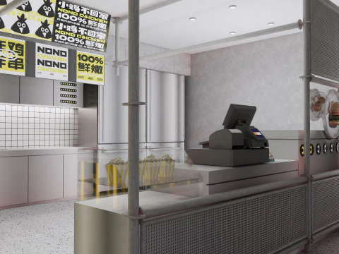 Fast Food Restaurant -A6 3D Model