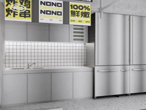 Fast Food Restaurant -A6 3D Model