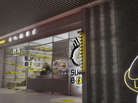 Fast Food Restaurant -A6 3D Model
