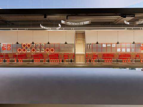 Fast Food Restaurant -A7 Modello 3D