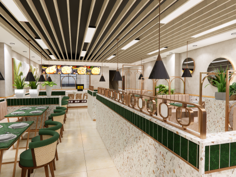Fast Food Restaurant -A8 3D Model