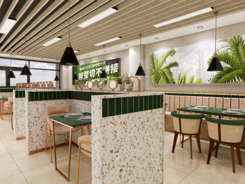 Fast Food Restaurant -A8 3D Model